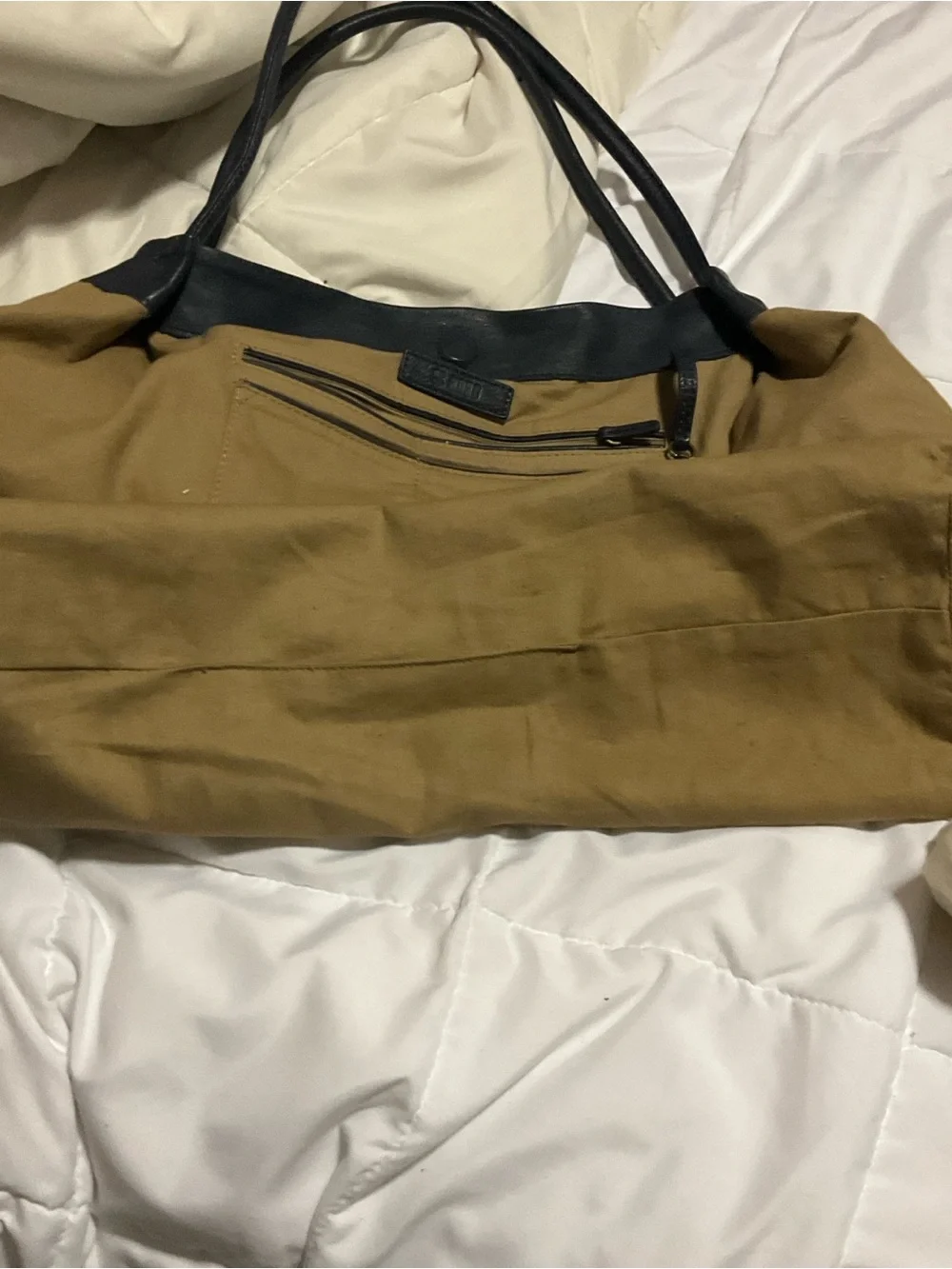 HOBO navy Leather Hobo Bag